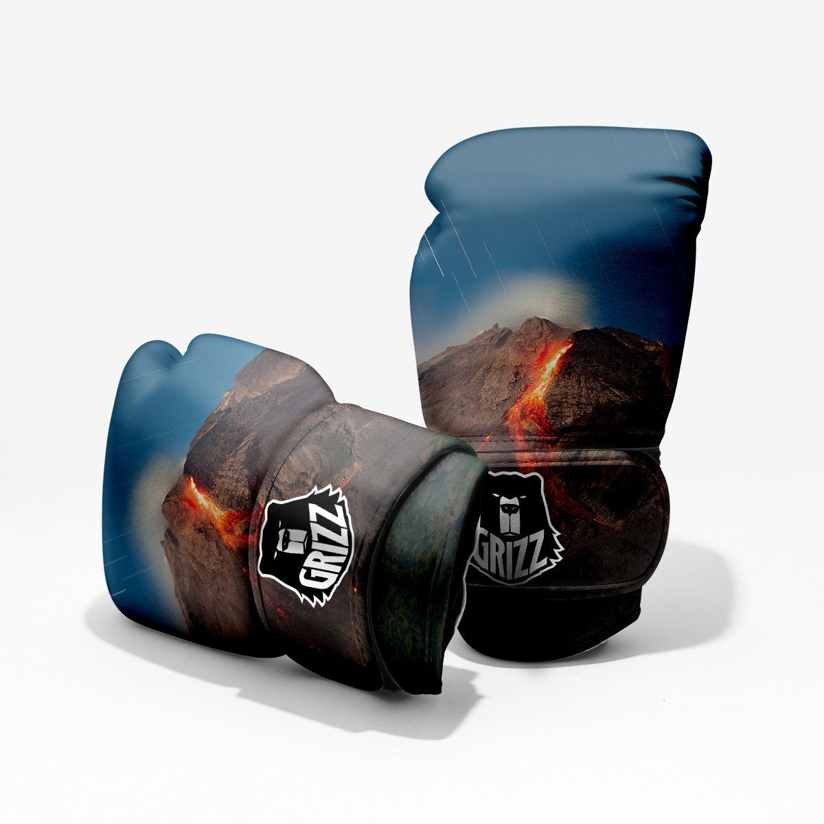Mountain Volcanic Print Pro Boxing Glove