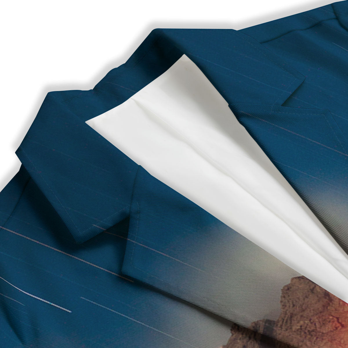 Mountain Volcanic Print Women's Blazer-grizzshop