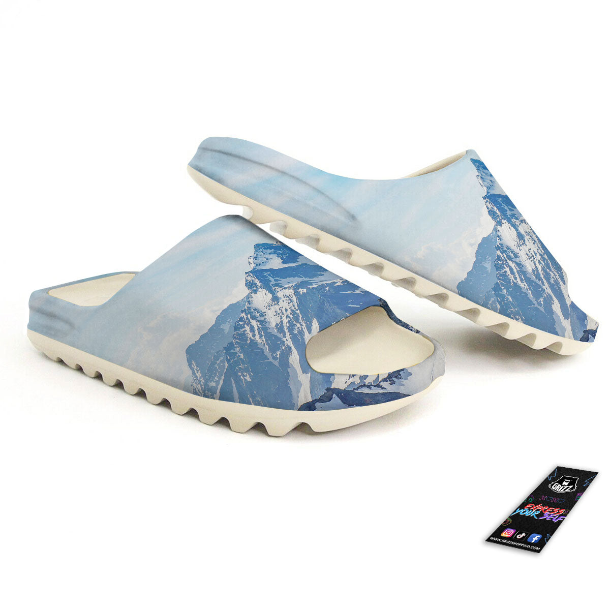 Mountain Alps Print Sandals-grizzshop