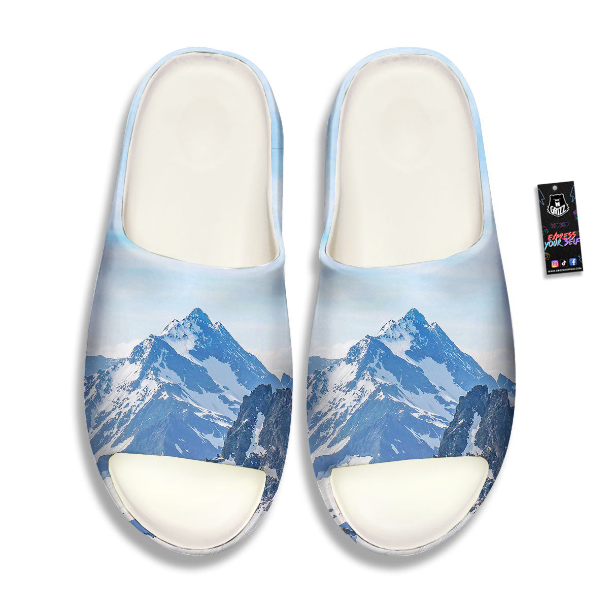 Mountain Alps Print Sandals-grizzshop