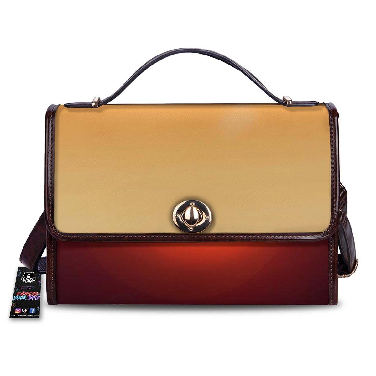Mountain Sunrise Print Women's Satchel Bag