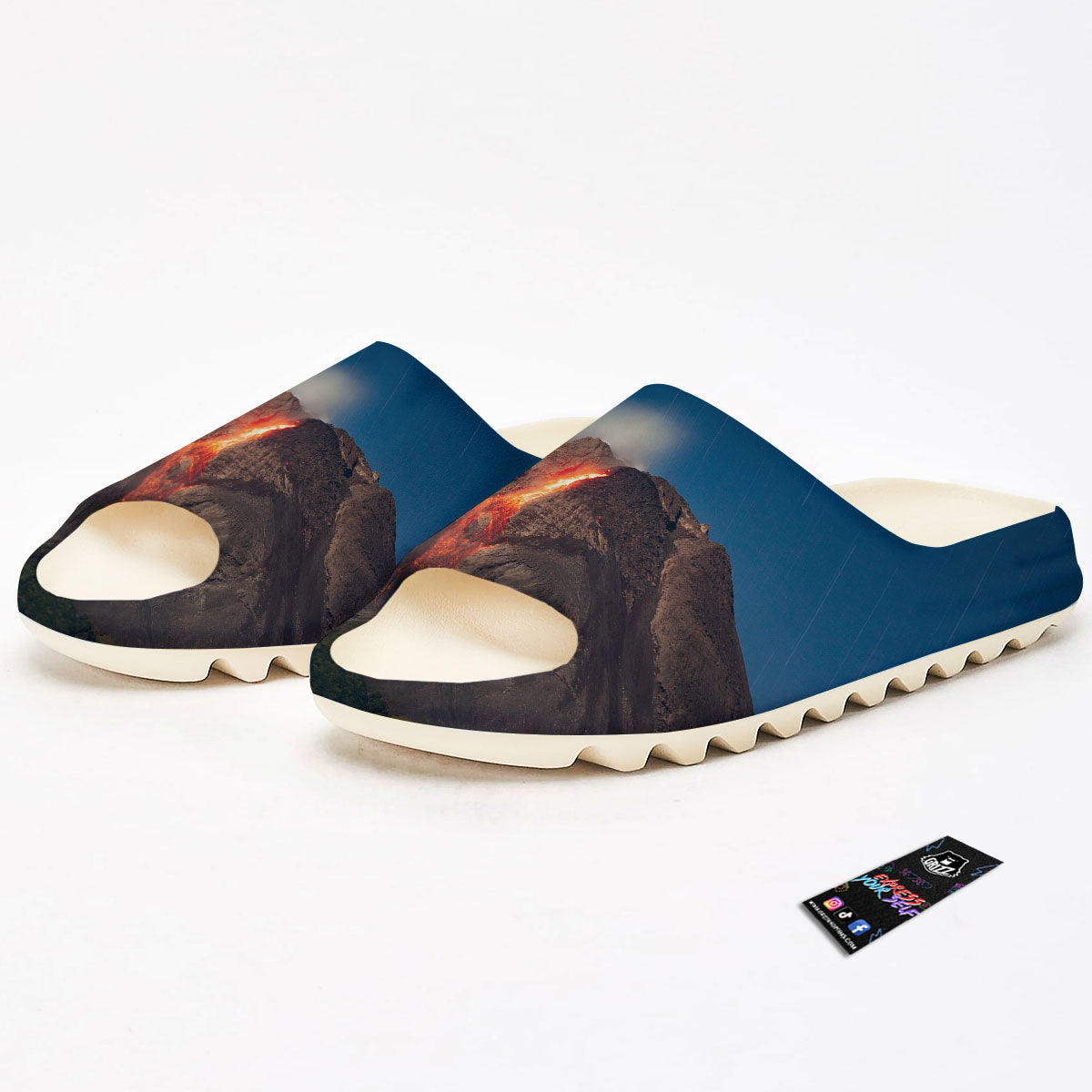 Mountain Volcanic Print Sandals-grizzshop