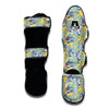 Mouse Cheese Pattern Print Muay Thai Shin Guards-grizzshop