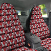 Mouth And Tongue Stripe Print Pattern Car Seat Covers-grizzshop