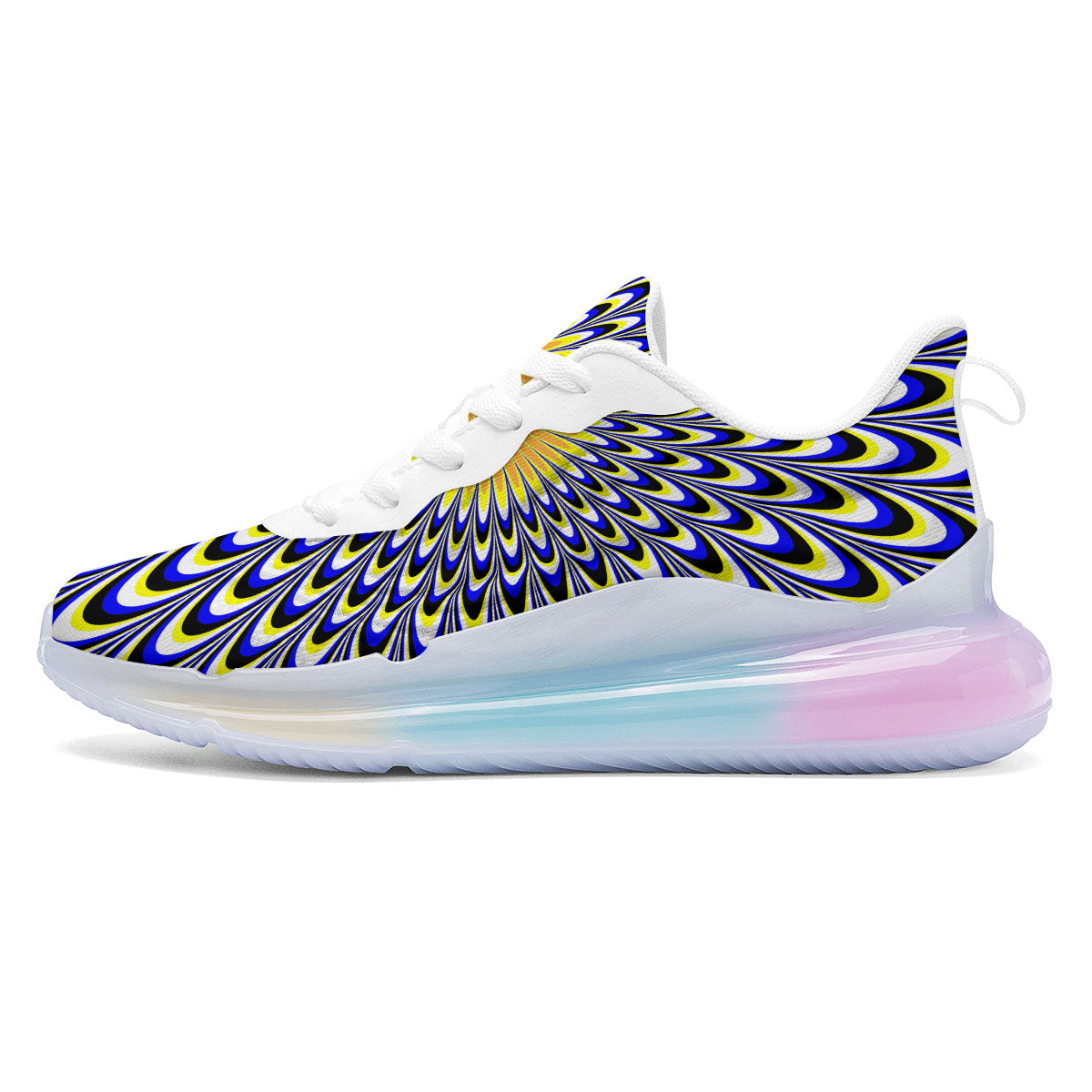 Moving Optical Blue Splashing Illusion Running Sneakers-grizzshop