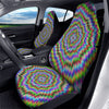 Moving Optical Illusion Abstract Dizzy Car Seat Covers-grizzshop