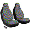 Moving Optical Illusion Abstract Dizzy Car Seat Covers-grizzshop