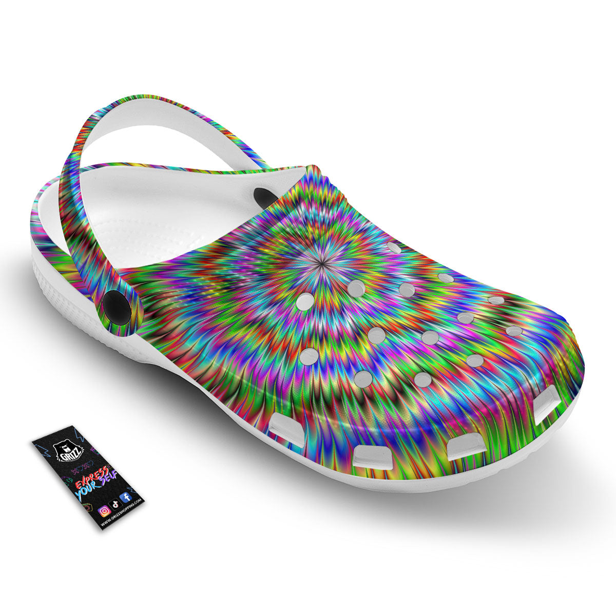 Moving Optical Illusion Abstract Dizzy Clog-grizzshop