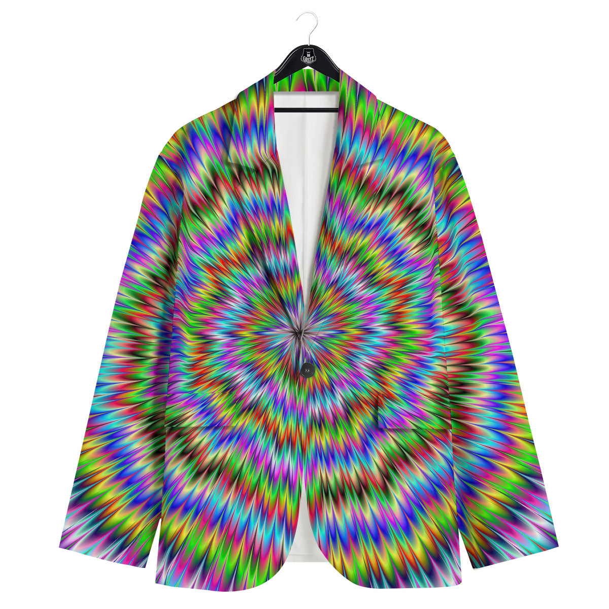 Moving Optical Illusion Abstract Dizzy Men's Sport Coat-grizzshop
