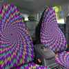 Moving Optical Illusion Abstract Spiral Car Seat Covers-grizzshop