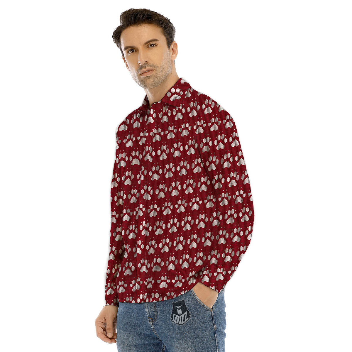 Moving Optical Illusion Abstract Spiral Men's Dress Shirts-grizzshop