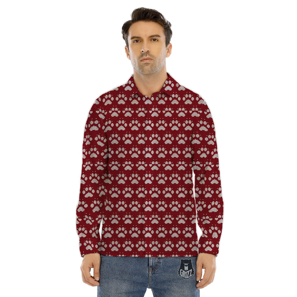 Moving Optical Illusion Abstract Spiral Men's Dress Shirts-grizzshop