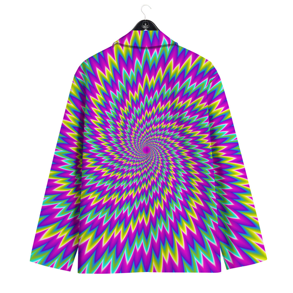 Moving Optical Illusion Abstract Spiral Men's Sport Coat-grizzshop