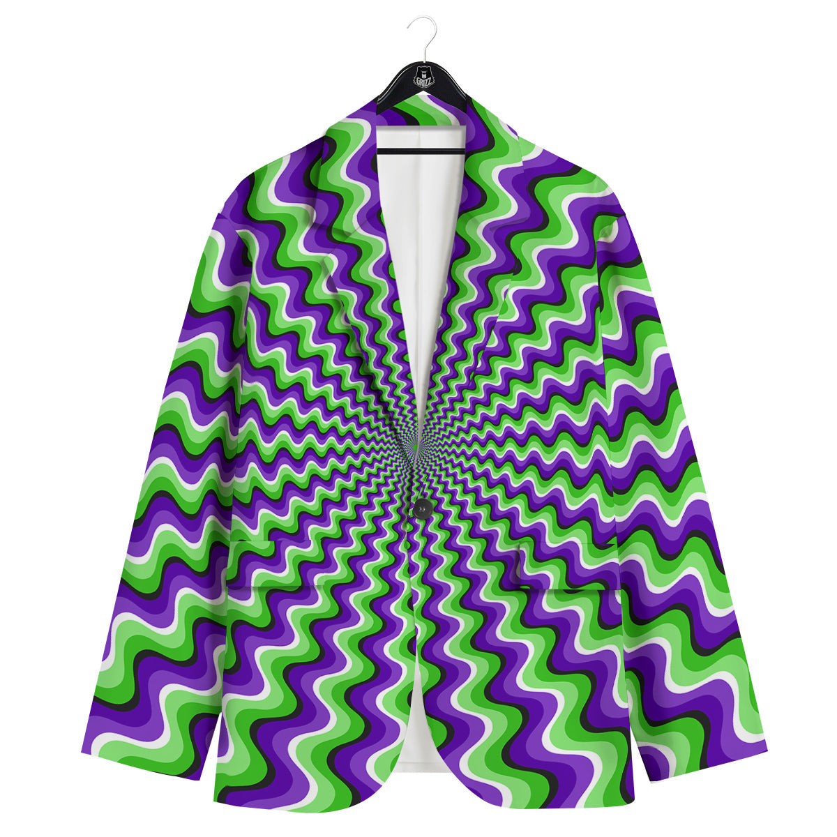Moving Optical Illusion Colorful Dizzy Men's Sport Coat-grizzshop