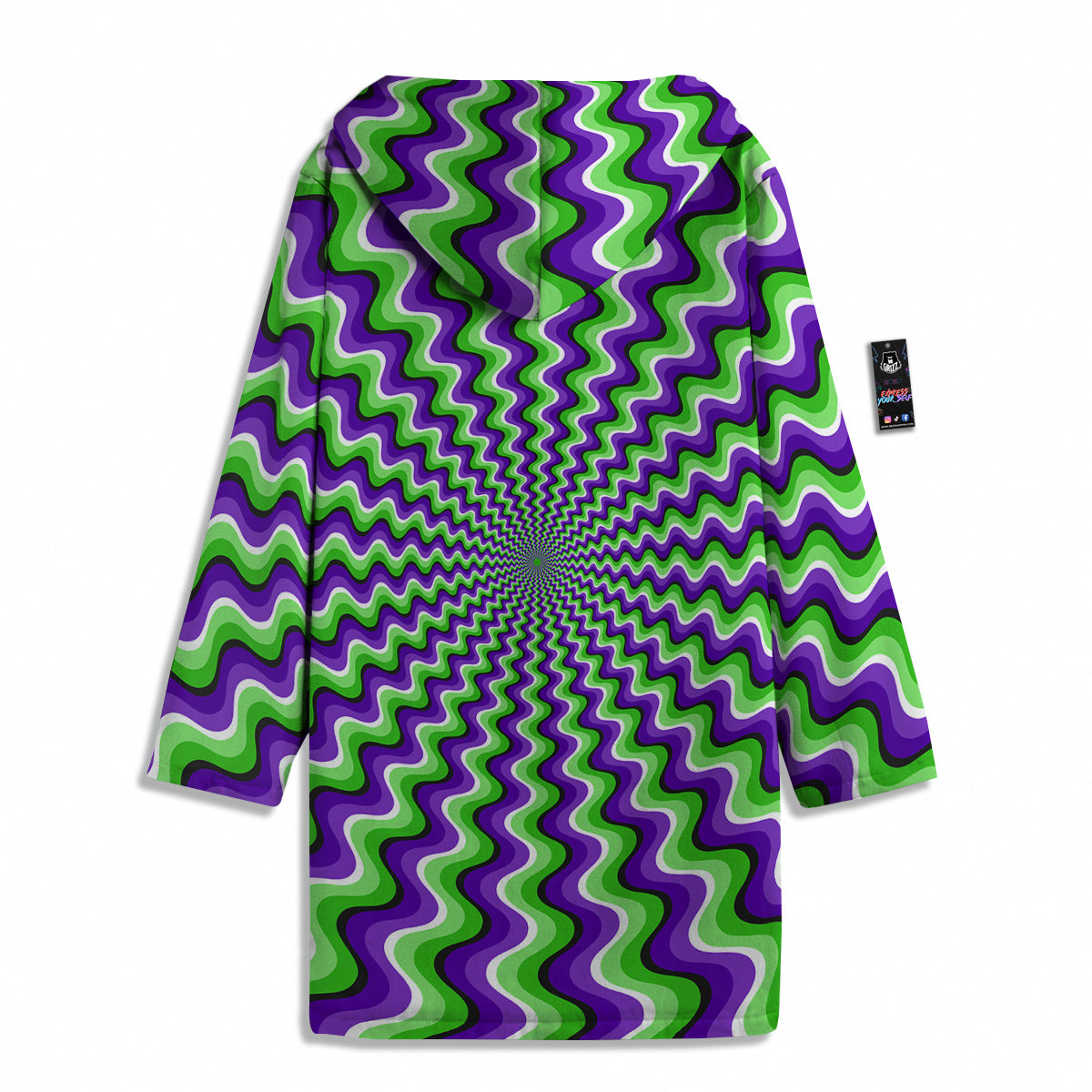 Moving Optical Illusion Colorful Dizzy Men's Windbreaker Jacket-grizzshop