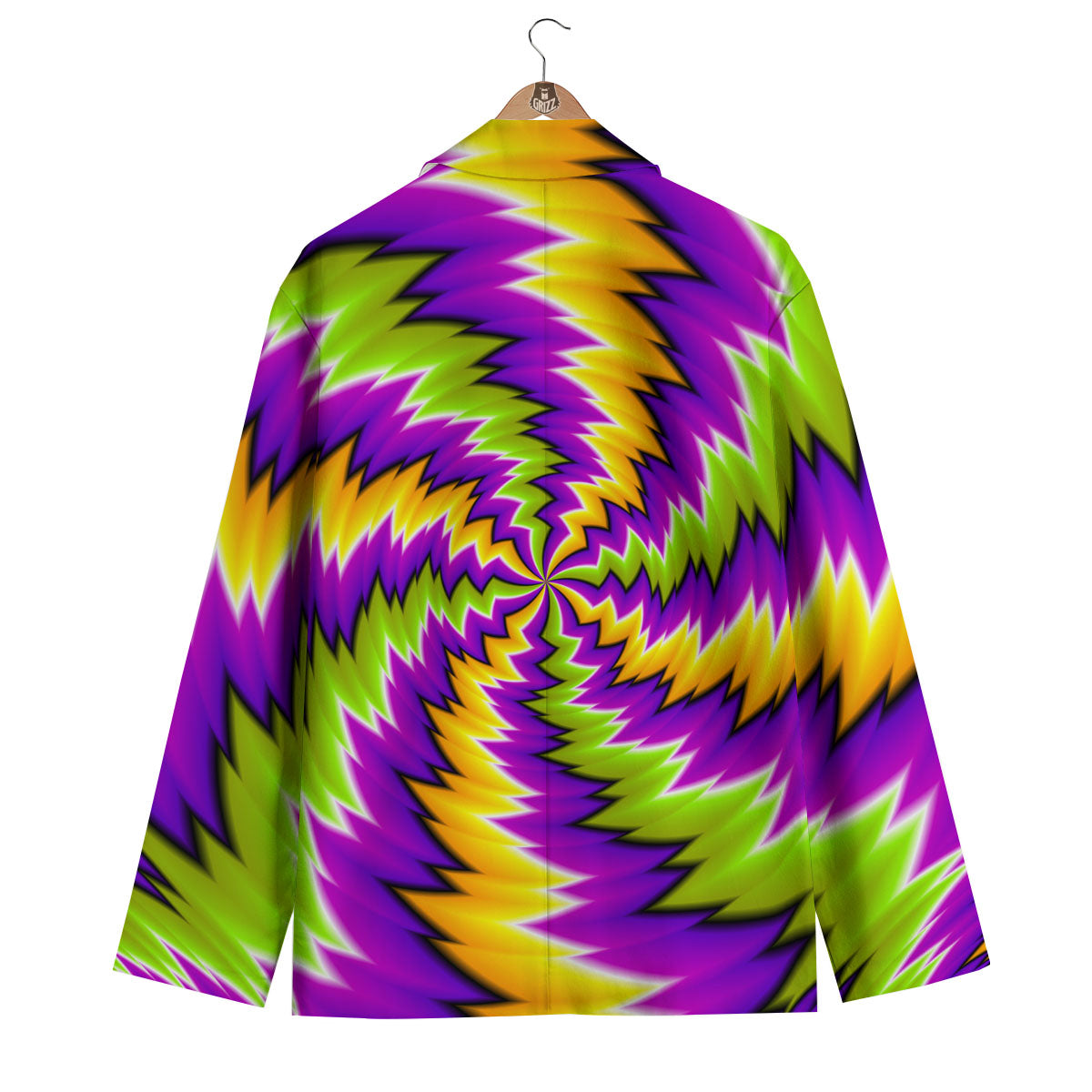Moving Optical Illusion Dizzy Vortex Men's Blazer-grizzshop