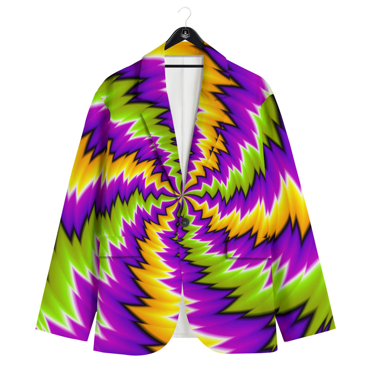 Moving Optical Illusion Dizzy Vortex Men's Sport Coat-grizzshop
