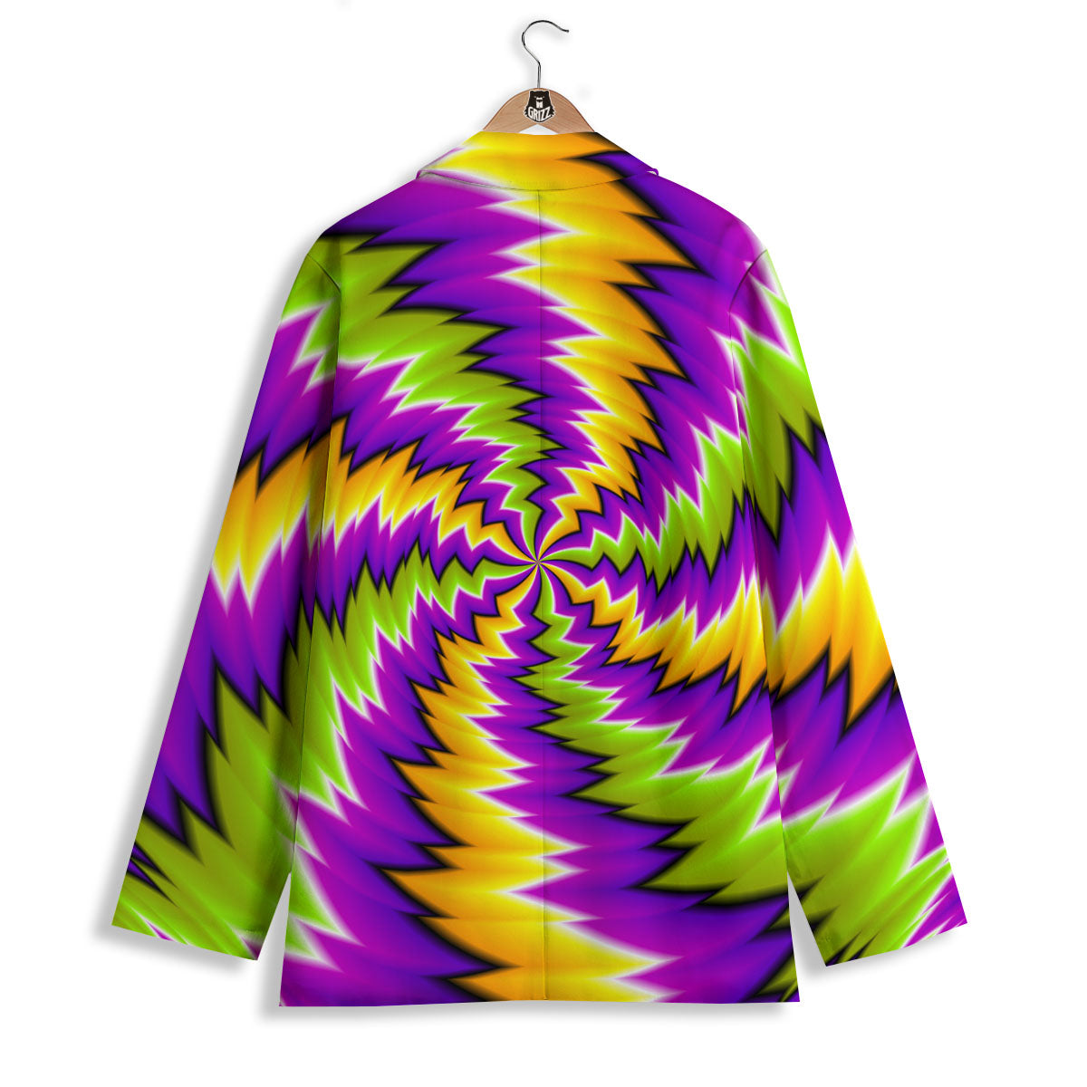 Moving Optical Illusion Dizzy Vortex Women's Blazer-grizzshop