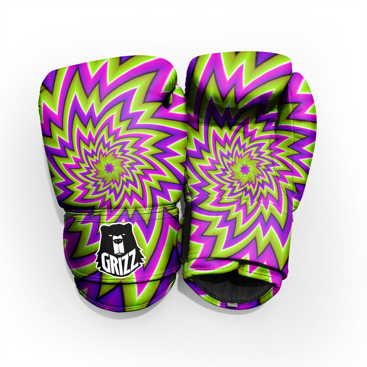 Moving Optical Illusion Green Big Bang Pro Boxing Glove