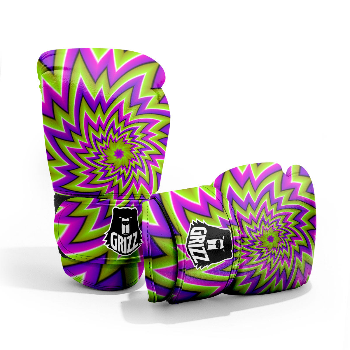 Moving Optical Illusion Green Big Bang Pro Boxing Glove