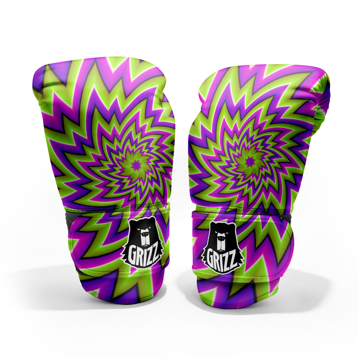 Moving Optical Illusion Green Big Bang Pro Boxing Glove