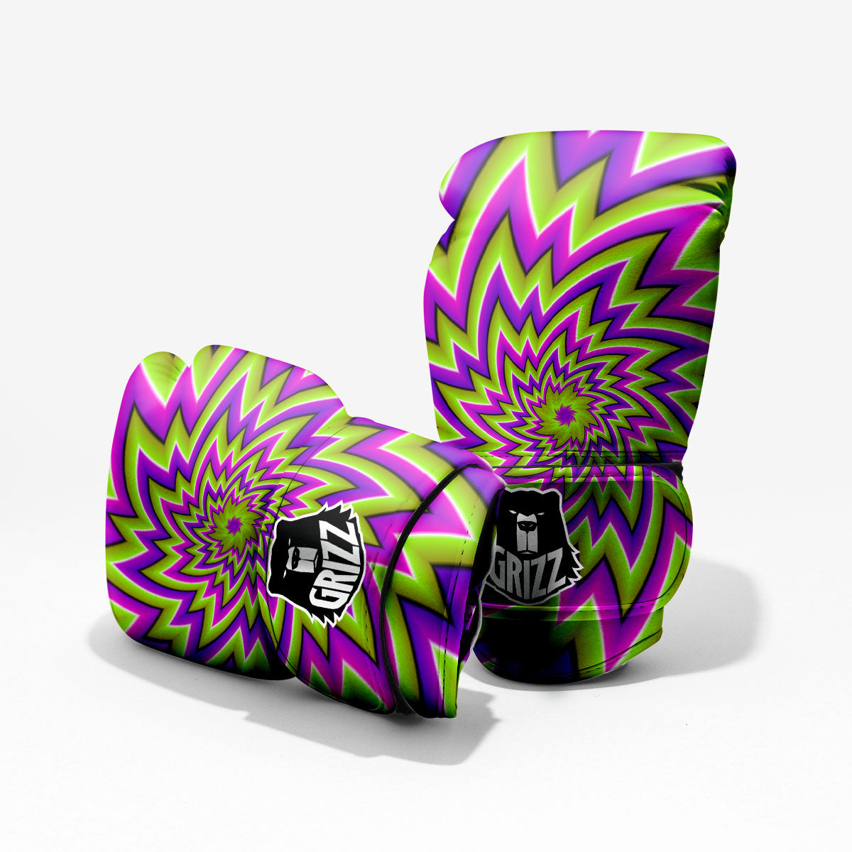Moving Optical Illusion Green Big Bang Pro Boxing Glove