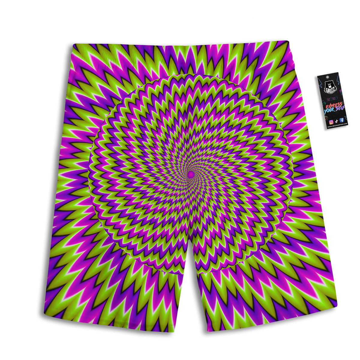 Peeled  Banana Print Pattern Men's Athletic Shorts