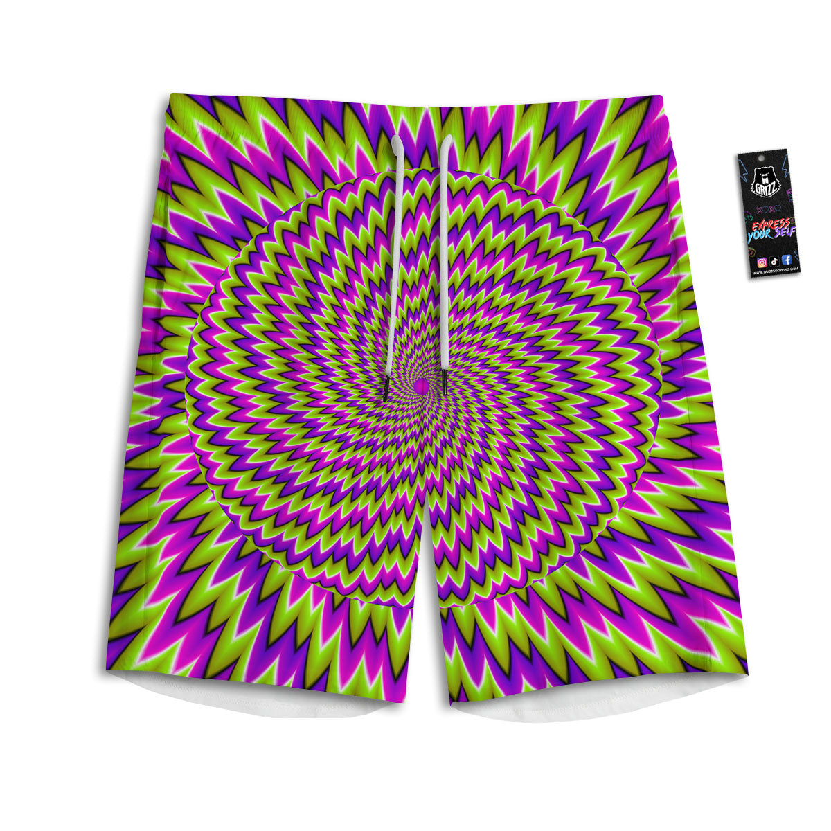 Peeled  Banana Print Pattern Men's Athletic Shorts