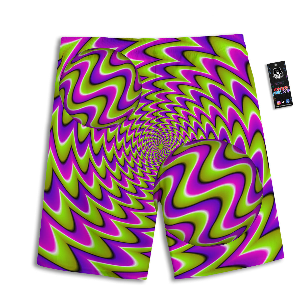 Pei Shar Monochrome Print Men's Athletic Shorts