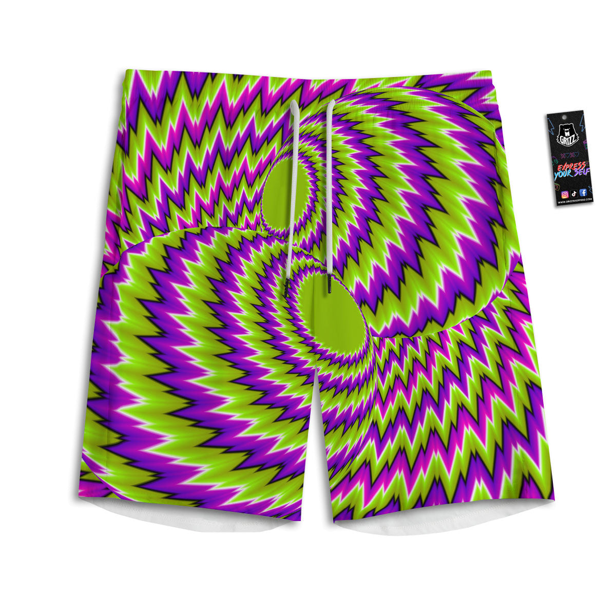 Pembroke Welsh Corgi Hipster Print Men's Athletic Shorts