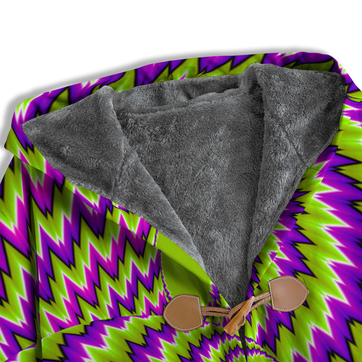 Moving Optical Illusion Green Vortex Men's Windbreaker Jacket-grizzshop