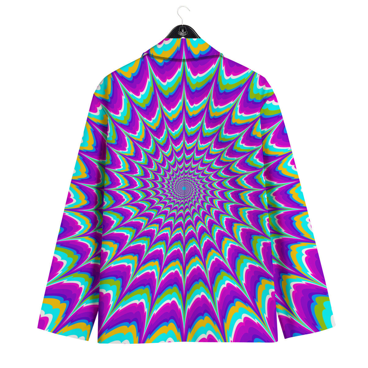 Moving Optical Illusion Purple Dizzy Men's Sport Coat-grizzshop