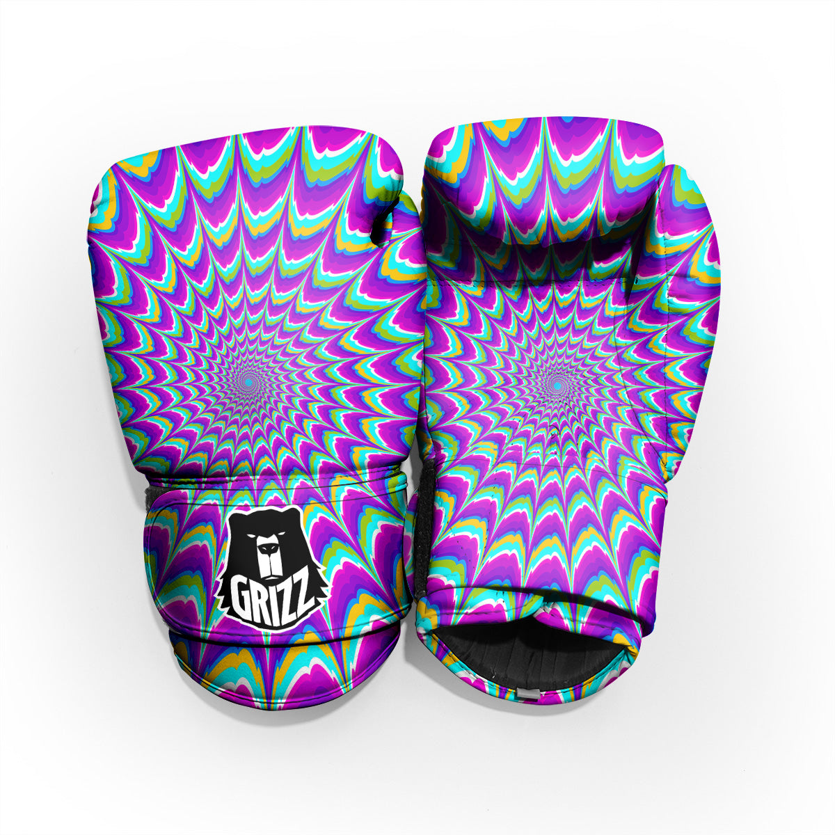 Moving Optical Illusion Purple Dizzy Pro Boxing Glove