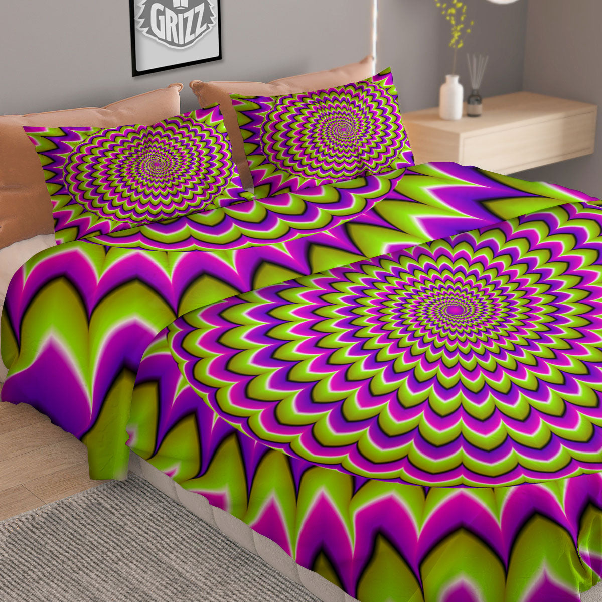 Music Note Black And White Print Pattern Duvet Cover Bedding Set
