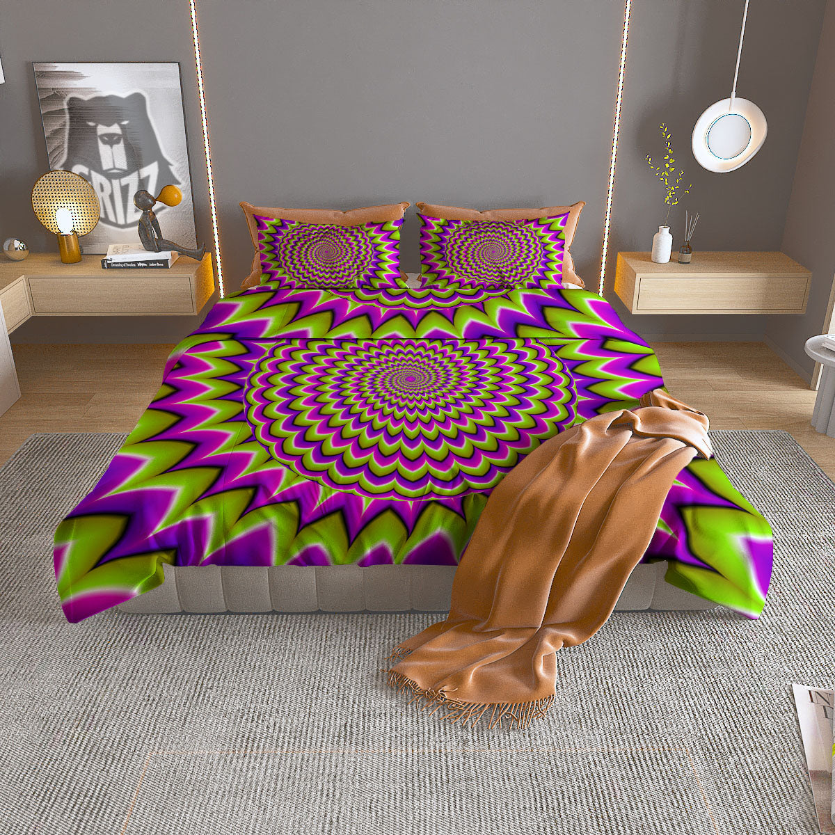 Music Note Black And White Print Pattern Duvet Cover Bedding Set
