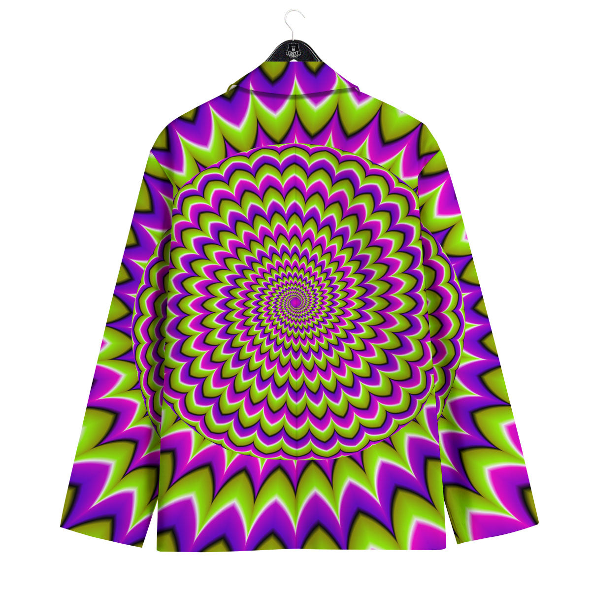 Moving Optical Illusion Spiky Spiral Men's Sport Coat-grizzshop