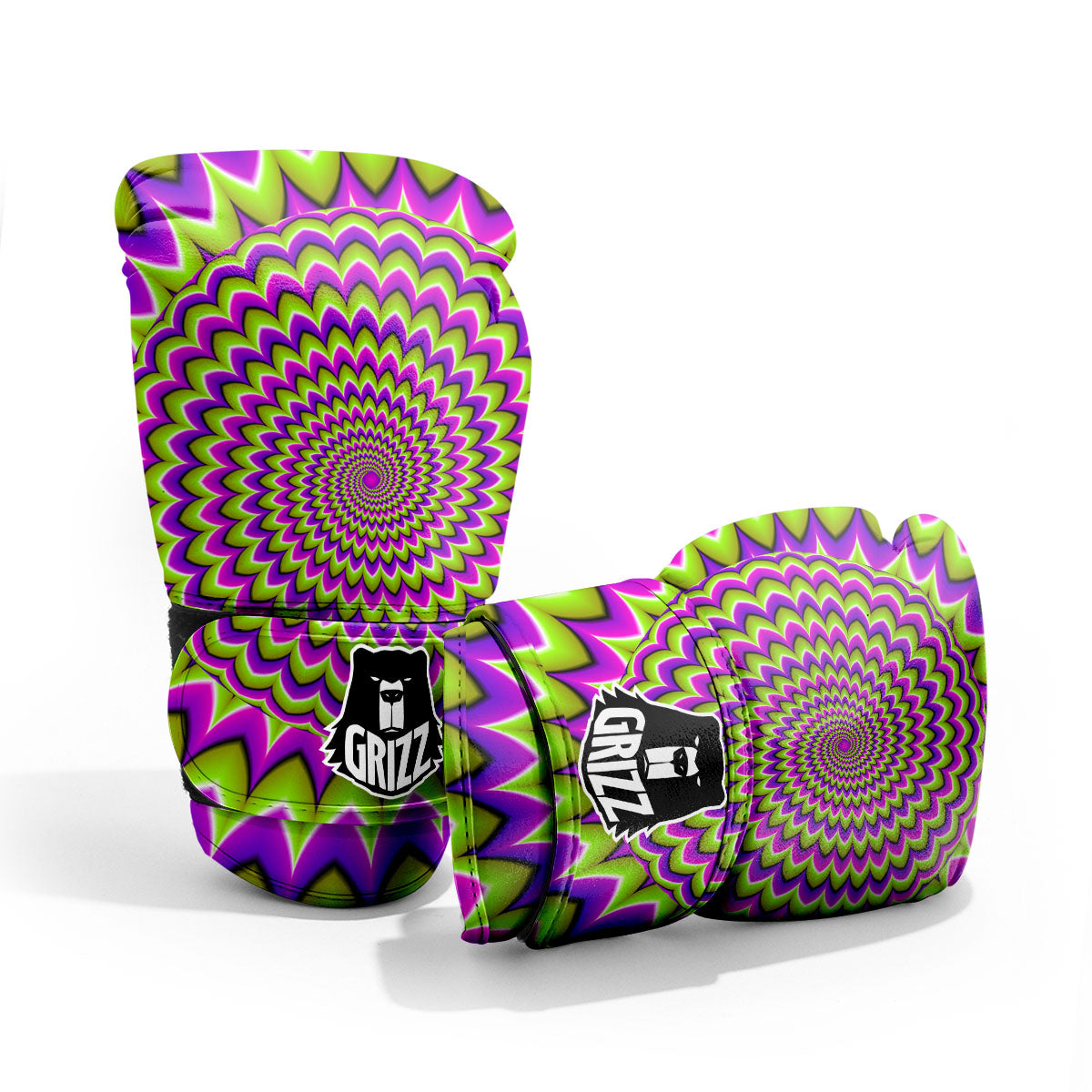 Moving Optical Illusion Spiky Spiral Pro Boxing Glove