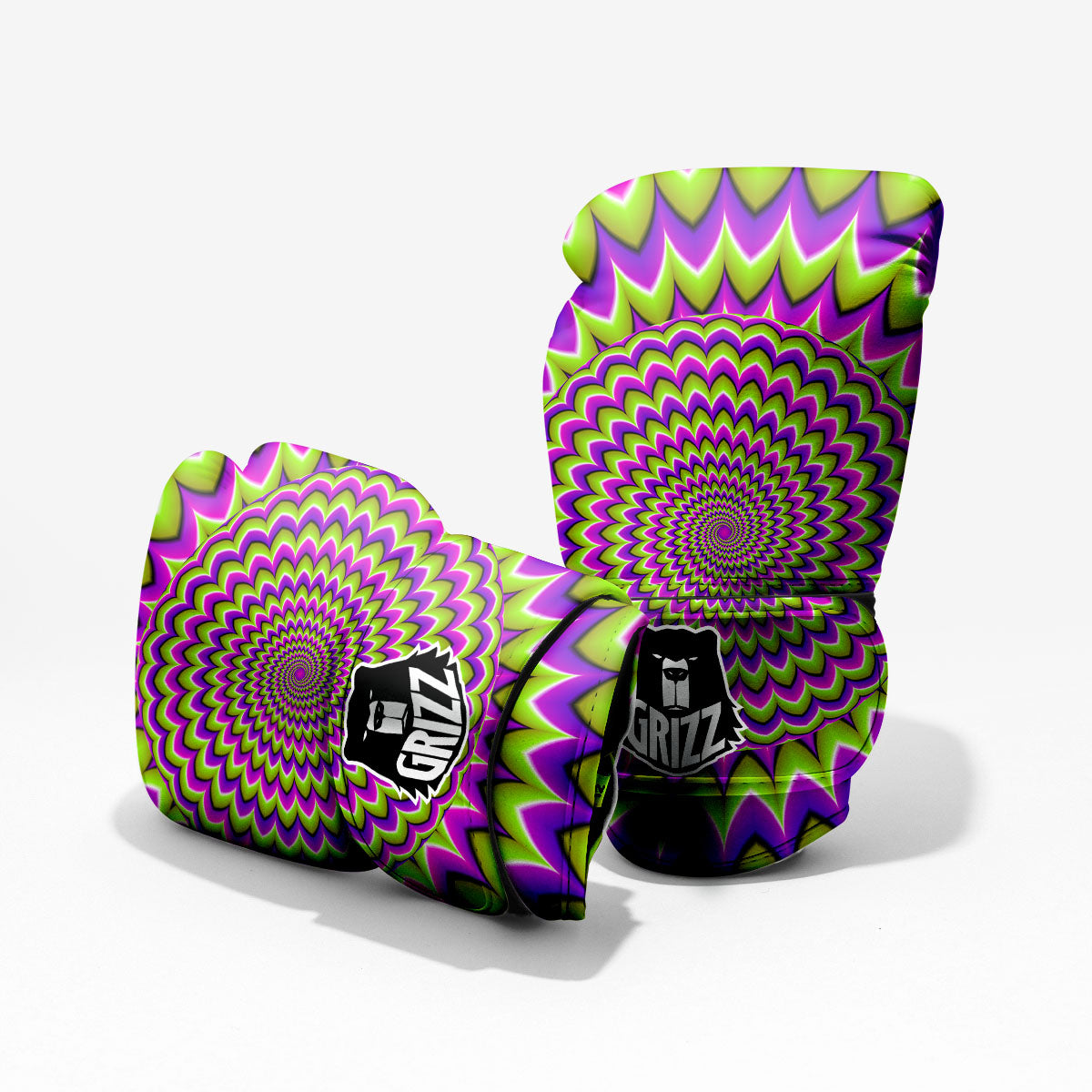 Moving Optical Illusion Spiky Spiral Pro Boxing Glove