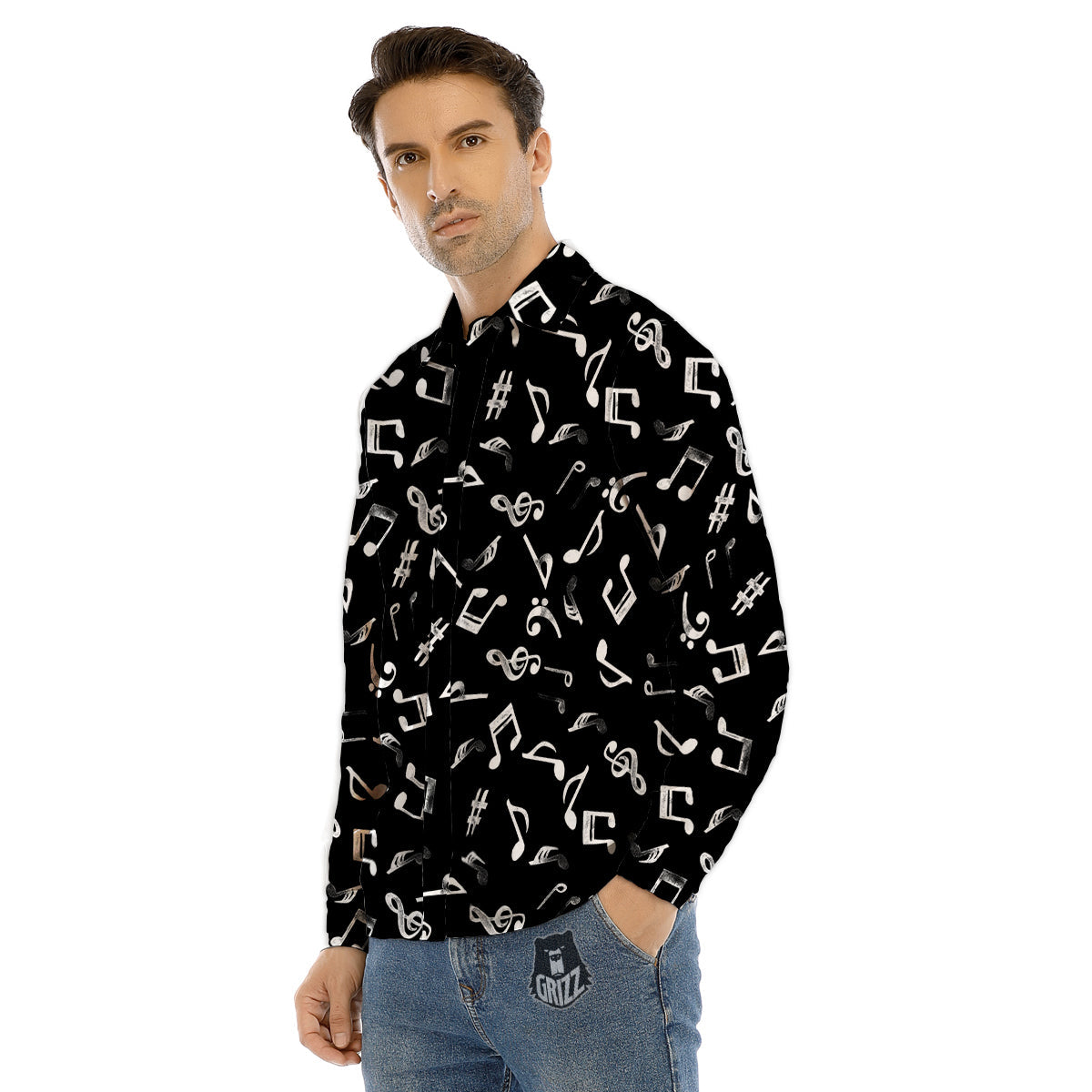 Moving Optical Illusion Spiral Colors Men's Dress Shirts-grizzshop