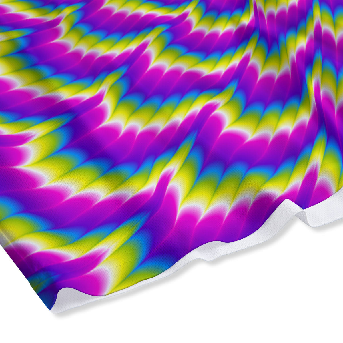 Moving Optical Illusion Spiral Colors Mesh Shorts