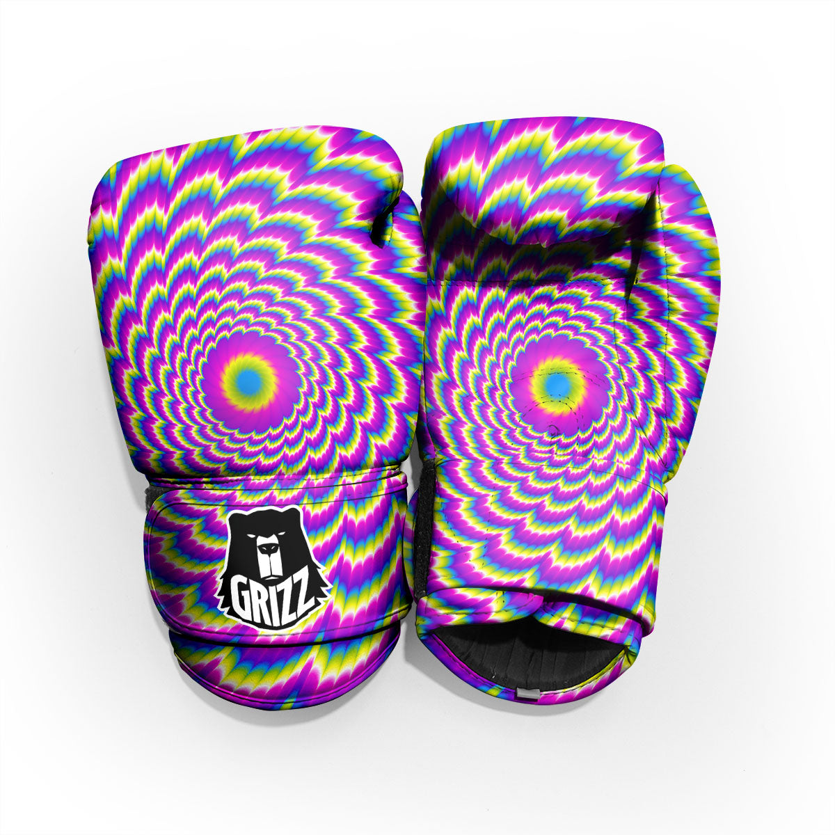 Moving Optical Illusion Spiral Colors Pro Boxing Glove