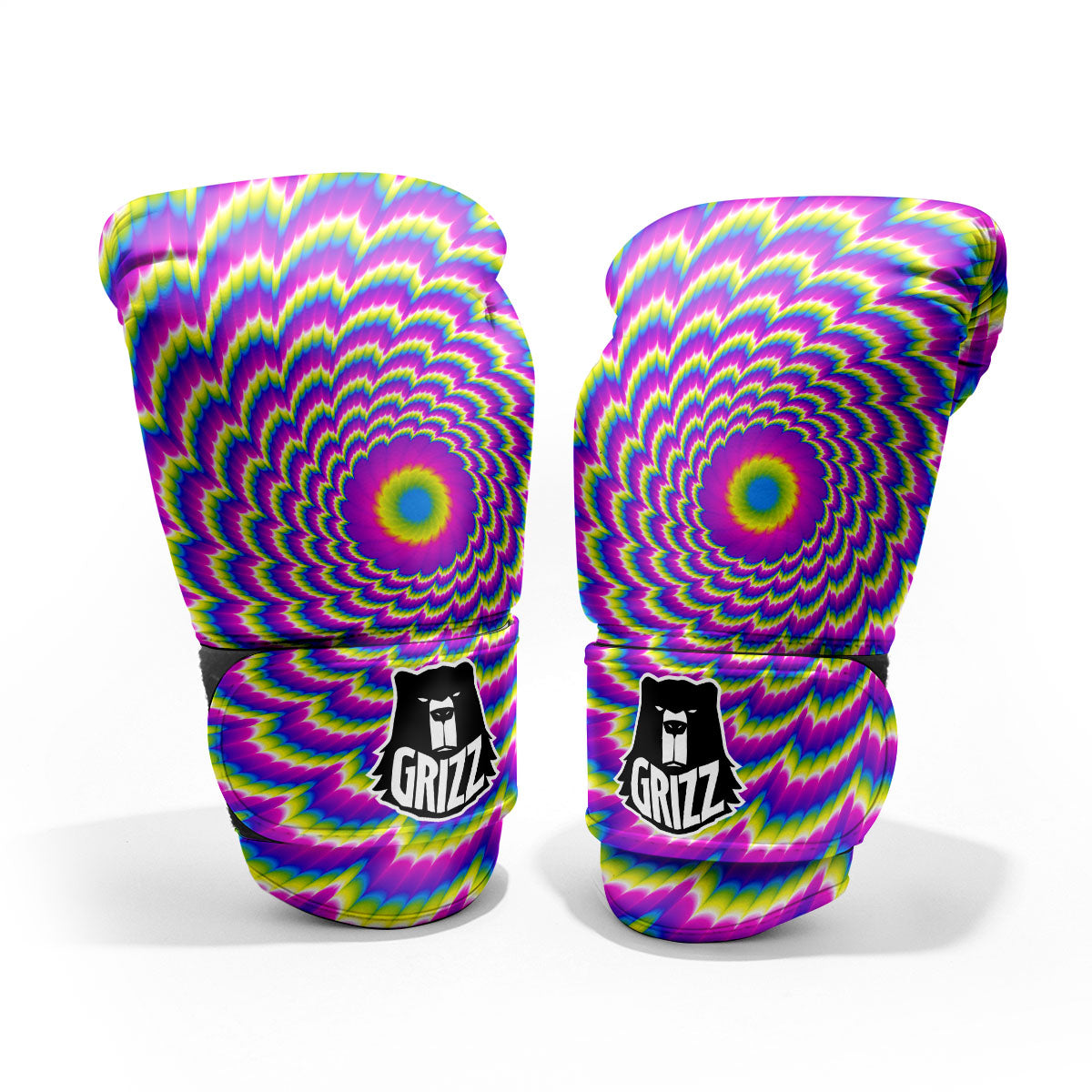 Moving Optical Illusion Spiral Colors Pro Boxing Glove