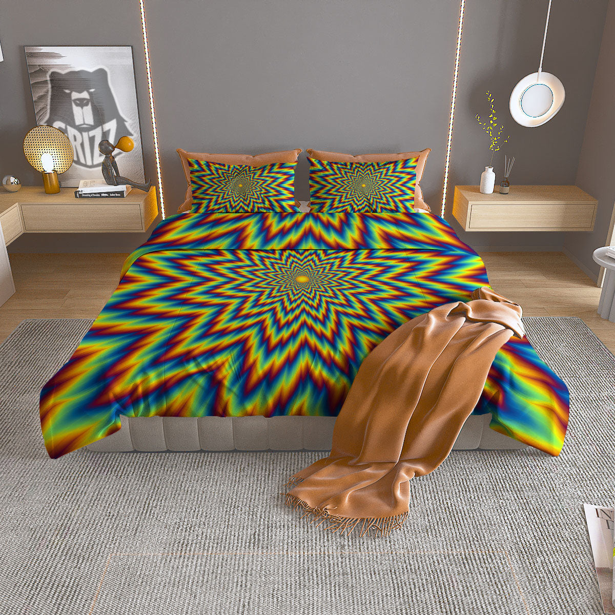 Native Dream Catcher Vintage Print Pattern Duvet Cover Bedding Set