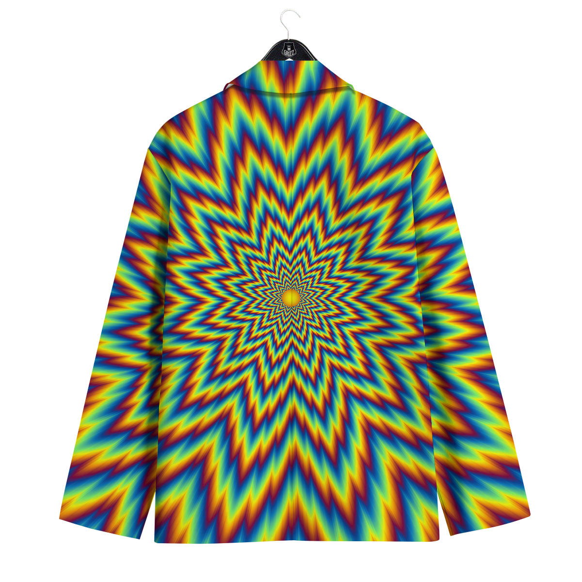 Moving Optical Illusion Spiral Expansion Men's Sport Coat-grizzshop