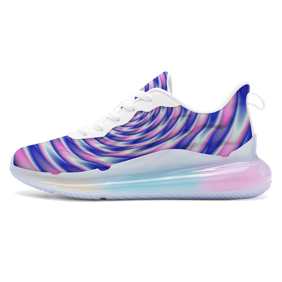 Moving Optical Illusion Twisted Colors Running Sneakers-grizzshop