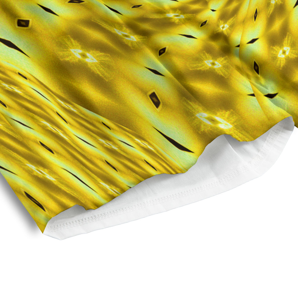 Moving Optical Illusion Yellow Big Bang Men's Athletic Shorts