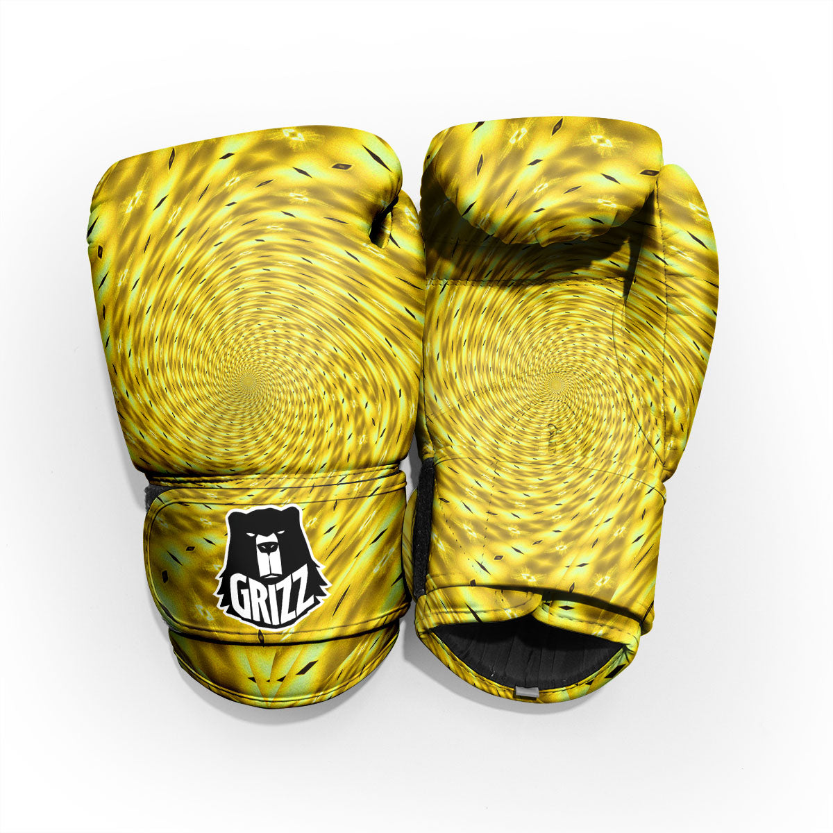 Moving Optical Illusion Yellow Big Bang Pro Boxing Glove