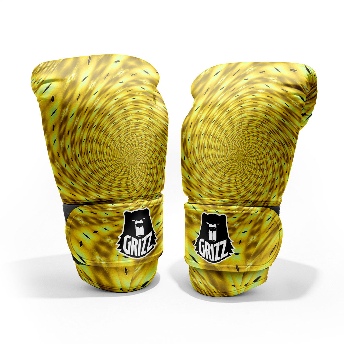 Moving Optical Illusion Yellow Big Bang Pro Boxing Glove