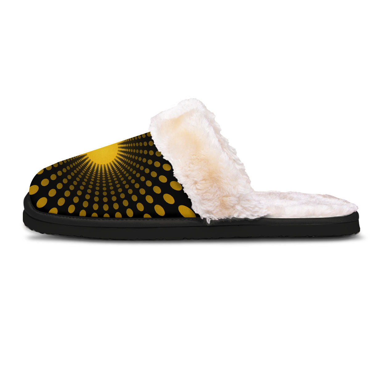 Moving Optical Yellow Explosion Illusion Slippers-grizzshop