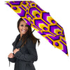 Moving Optical Yellow Hive Illusion Umbrella-grizzshop